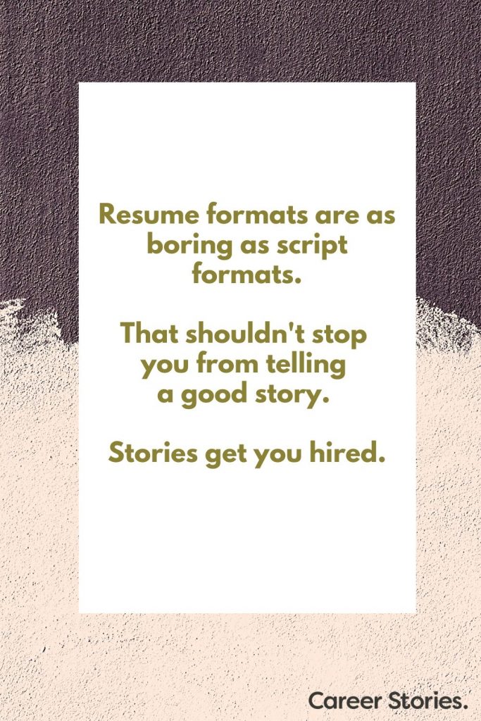 resume format how to write a resume